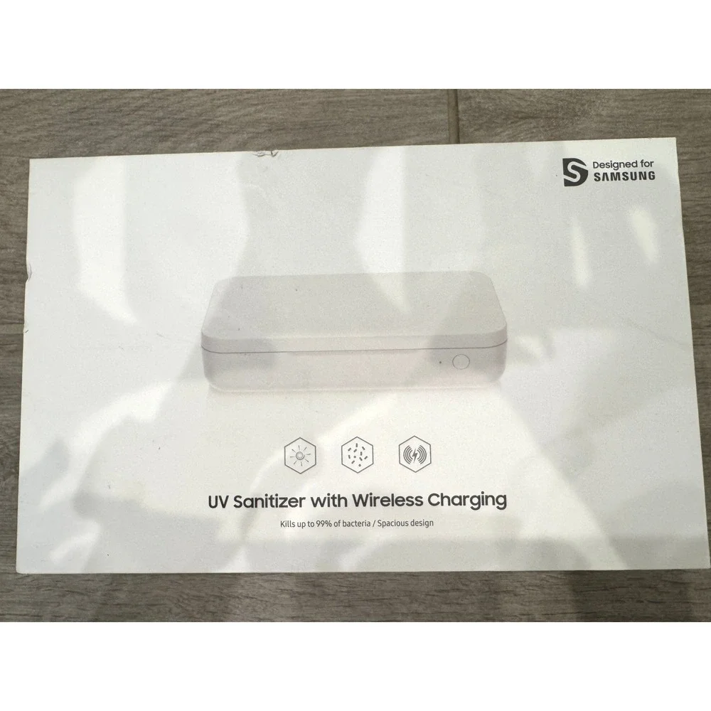 Samsung UV Sanitizer Wireless Charger Unisex OS White New GP-TOU020SACWU‎ Qi 10W